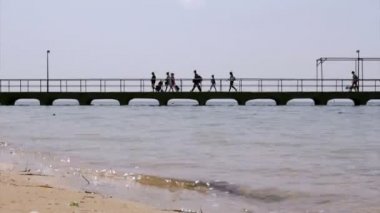 ria formosa sulak alanların korunması bölge peyzaj, algarve, Güney Portekiz bulunan culatra Adası bağlantı noktası,