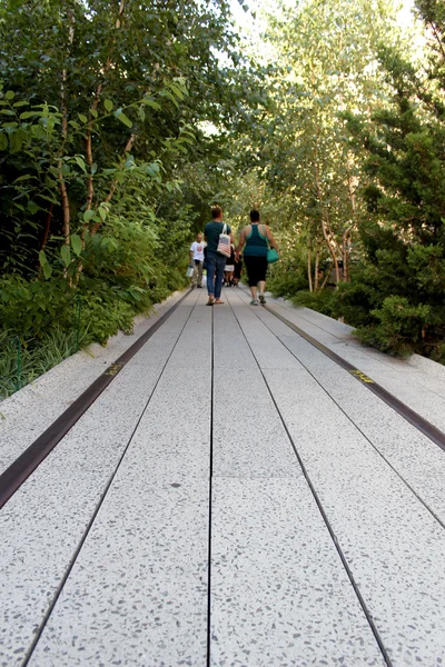 Linha Alta. Nova Iorque. Parque pedonal elevado — Fotografia de Stock