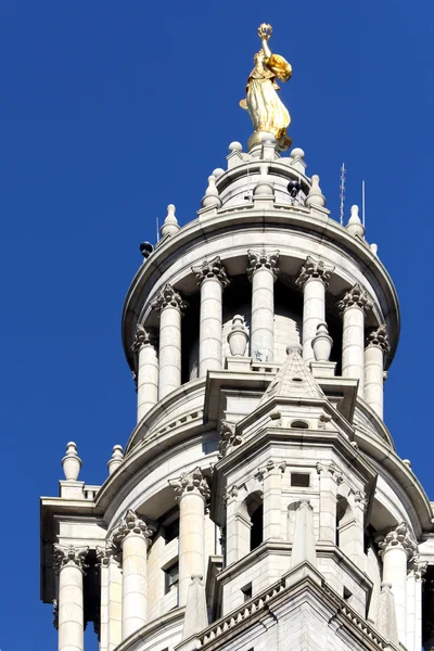 Nyc City Hall ratusza miejskiego, centrum miasta operacji — Zdjęcie stockowe