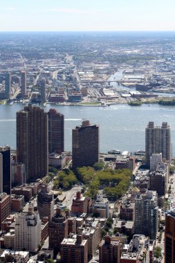 New york city hava panoramik görünüm