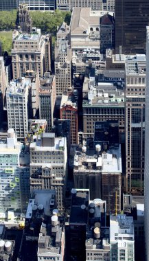 New york city hava panoramik görünüm