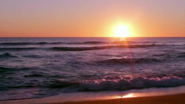 Algarve - Dunas Douradas zonsondergang, Portugal. — Stockvideo