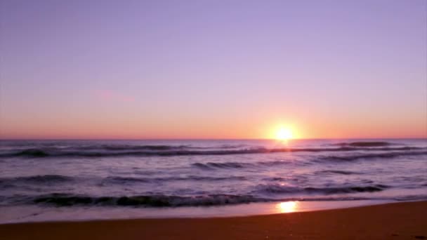 Algarve - Dunas Douradas zonsondergang, Portugal. — Stockvideo
