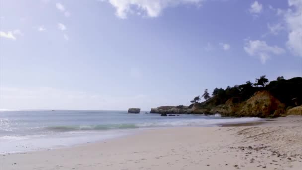 Algarve - Côte ouest de l'Atlantique St. Eulalia Beach paysage marin timelapse 