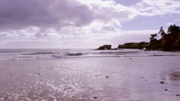 Algarve पश्चिमी अटलांटिक तट सेंट Eulalia समुद्र तट परिदृश्य समयरेखा — स्टॉक वीडियो