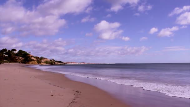 Algarve - westliche atlantikküste st. eulalia beach sea cape — Stockvideo