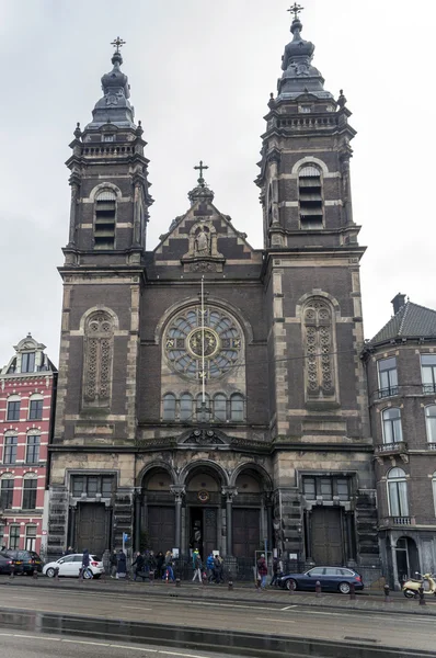 Iglesia de San Nicolás (Sint Nicolaaskerk), Amsterdam, Países Bajos — Foto de Stock