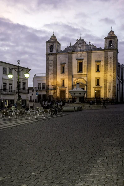 Portekizli alentejo şehir evora eski şehir. — Stok fotoğraf