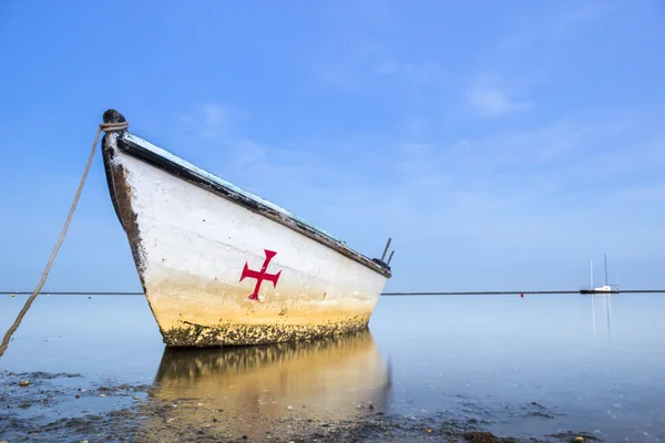 Algarve Cavacos beach twilight landskap vid Ria Formosa våtmarker — Stockfoto