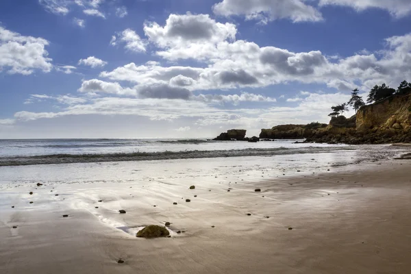 Escenario de playa occidental del Algarve de Santa Eulalia —  Fotos de Stock