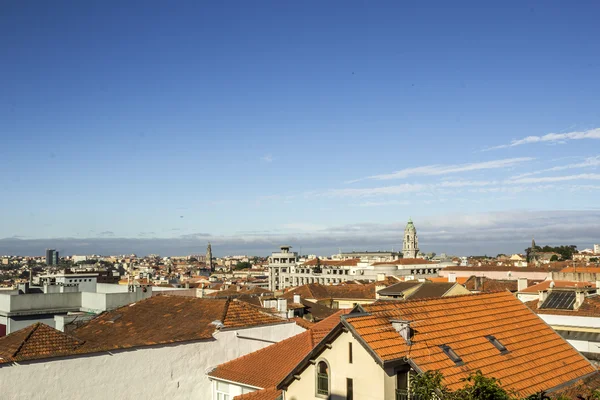 Veduta del centro storico, Porto Cityscape, Patrimonio dell'Umanità UNESCO Sit — Foto Stock