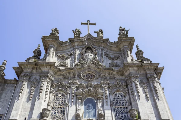 Carmo templom homlokzata részletesen, Porto. — Stock Fotó