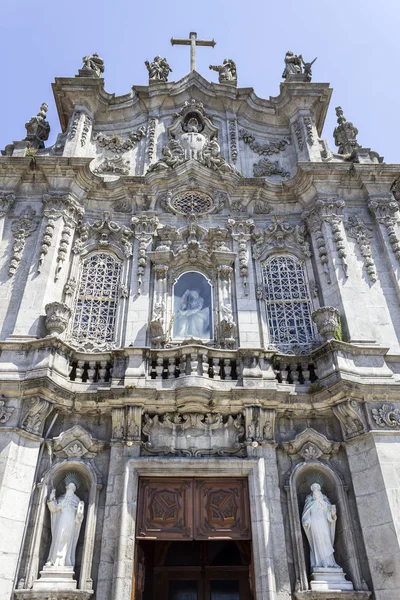 Carmo Kirche Fassade Detail, in porto. — Stockfoto