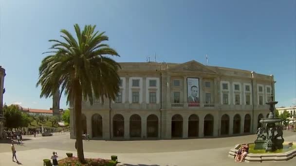 Porto, Portugal - 05 juli 2015: Porto Tour Bus panoramautsikt — Stockvideo