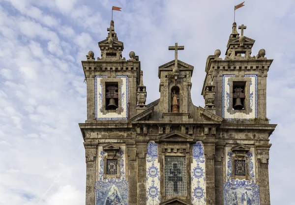 Church of Saint Ildefonso - Igreja de Santo Ildefonso, a 18th century building in Baroque style — Stock Photo, Image