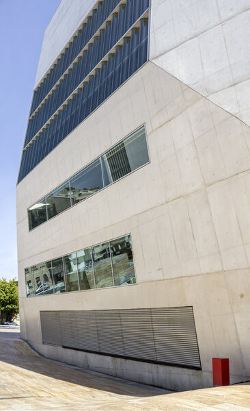 PORTO, PORTUGAL - JULY 05, 2015: View of Casa da Musica - House of Music Modern Oporto Concert Hall, the first building in Portugal exclusively dedicated to music, in Porto, Portugal on JULY 05, 2015.