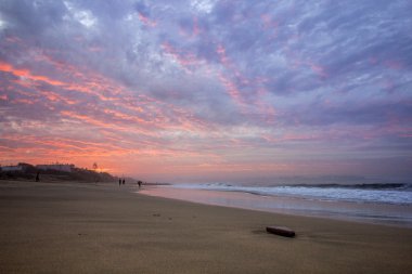 Dar Bouazza Beach, Tamarist, Casablanca günbatımı.