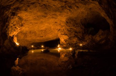 Donetsk bölgesinde terk edilmiş alçı taşı madeni, Ukrayna