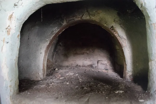 Ukrainian Stove Abandoned Hut — Stock Photo, Image