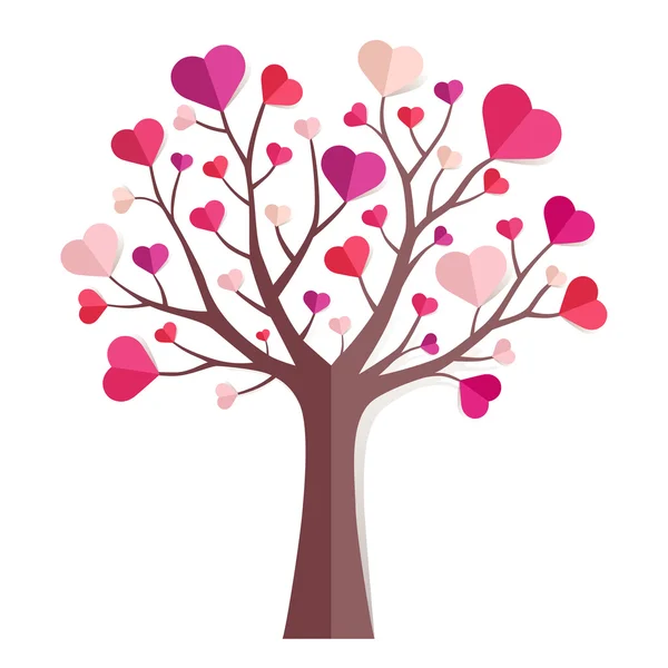 Love tree — Stock Vector