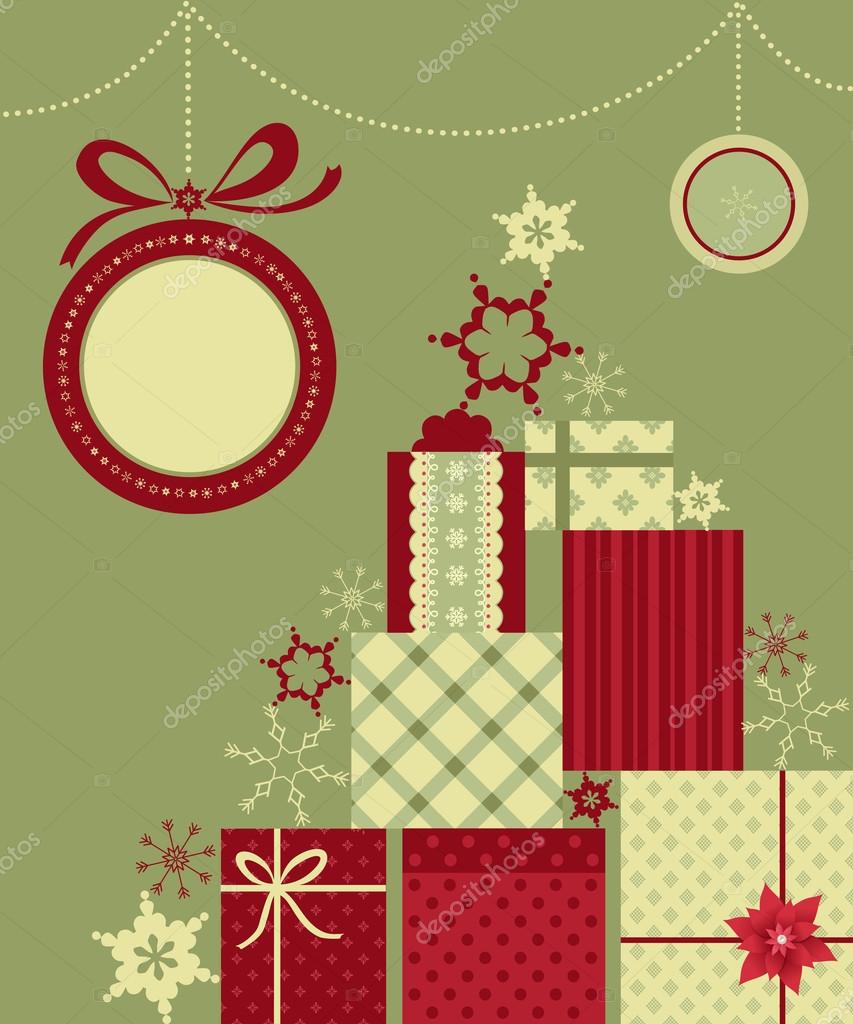 Regalos de Navidad Fondo vector, gráfico vectorial © anamad imagen