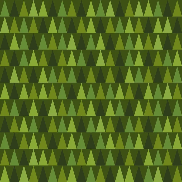 Árbol de Navidad verde sin costuras patrón de fondo — Vector de stock