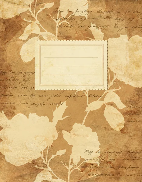 Cubierta de cuaderno floral vintage —  Fotos de Stock