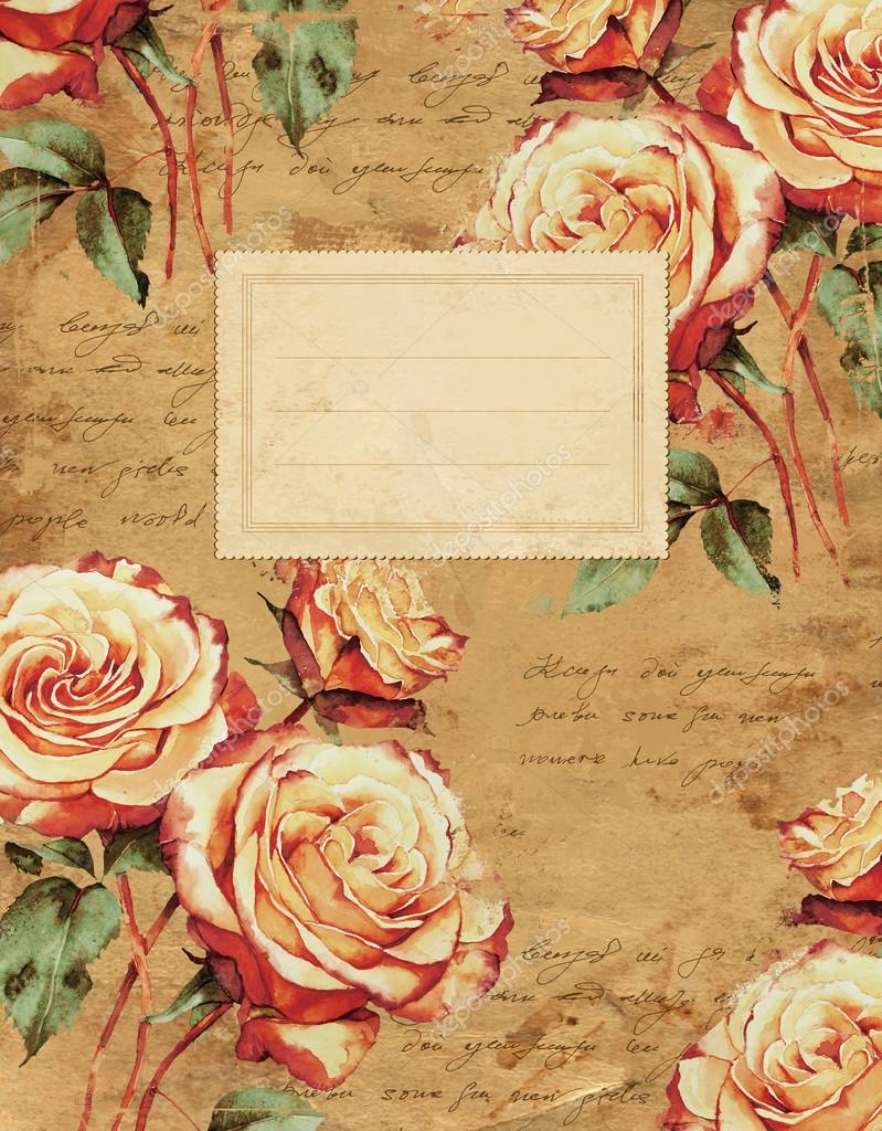 Vintage floral notebook cover Stock Photo by ©anamad 84975400