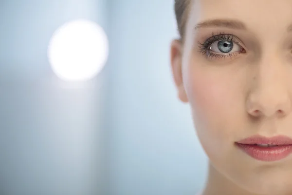 Sexy woman looks in camera — Stock Photo, Image