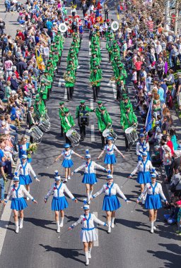 Bahar tatil parade Zurich, İsviçre