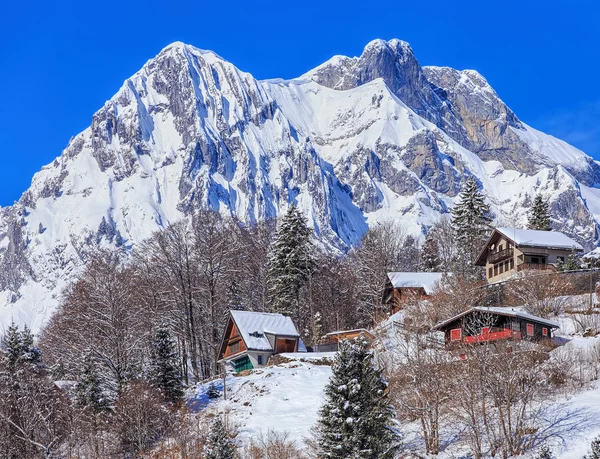 Προβολή στο Engelberg Ελβετία — Φωτογραφία Αρχείου