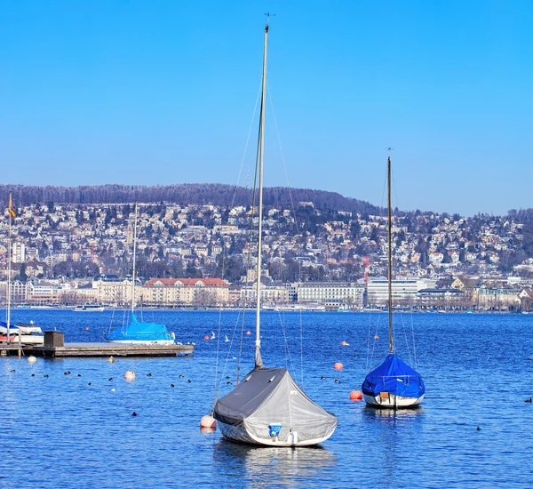 Curyšské jezero v zimě — Stock fotografie