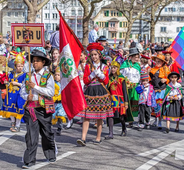 Bahar tatil parade Zurich, İsviçre