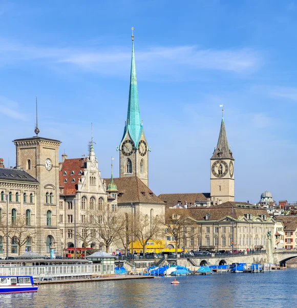 Landmarks of the city of Zurich — Stock Photo, Image