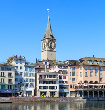 St. Peter Kilise Zürih, İsviçre saat kulesi