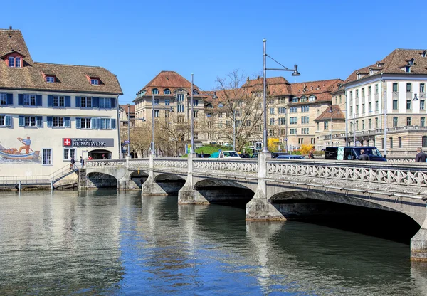 Rufolf Brun köprü Zurich, İsviçre — Stok fotoğraf