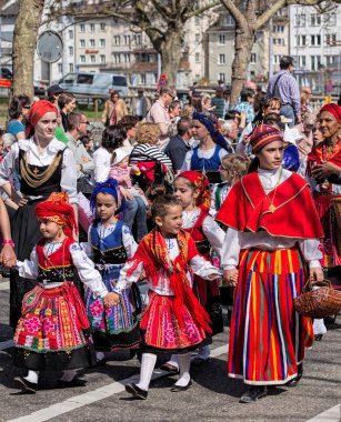 Bahar tatil parade Zurich, İsviçre