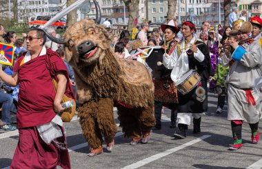 Bahar tatil parade Zurich, İsviçre