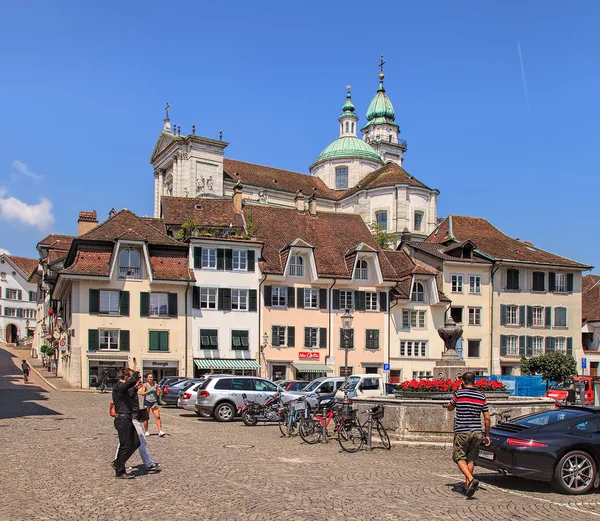 Staré město Solothurn, Švýcarsko — Stock fotografie