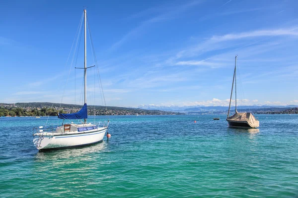 Lacul Zurich vara — Fotografie, imagine de stoc