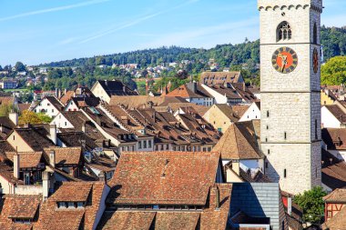 Schaffhausen cityscape in summer
