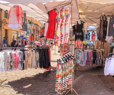 Street market in Colmar, France