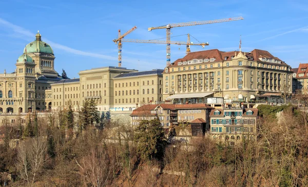 Eidgenössisches Schloss und Hotel Bellevue in der Schweiz — Stockfoto