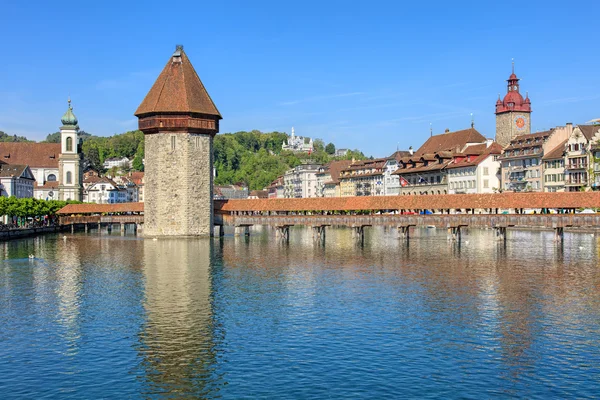 Reuss river in Lucerne, Switzerland — Stock Photo, Image