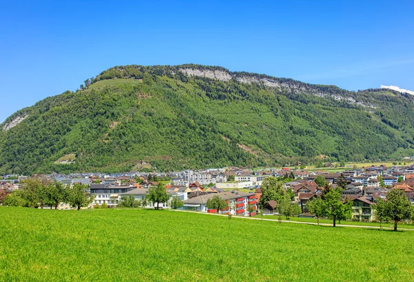 Vista de la ciudad de Stans en Suiza — Foto de Stock