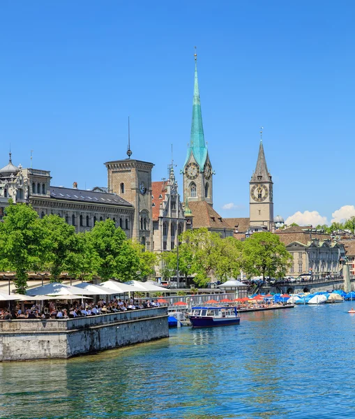 Famous buildings of the city of Zurich, Switzerland — Stock Photo, Image