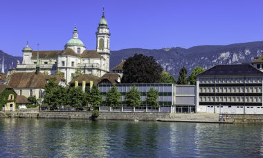Solothurn cityscape yaz aylarında