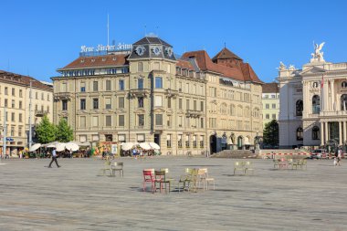 Sechselautenplatz Meydanı Zurich, İsviçre