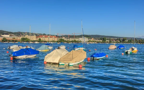 Boats on Lake Zurich — Stock Photo, Image