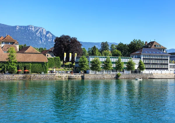 Edifici sulla banchina Ritterquai a Soletta, Svizzera — Foto Stock